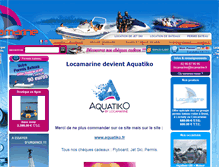 Tablet Screenshot of locamarine-watersports.com